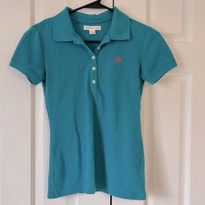 girls collared short sleeve Tee, small